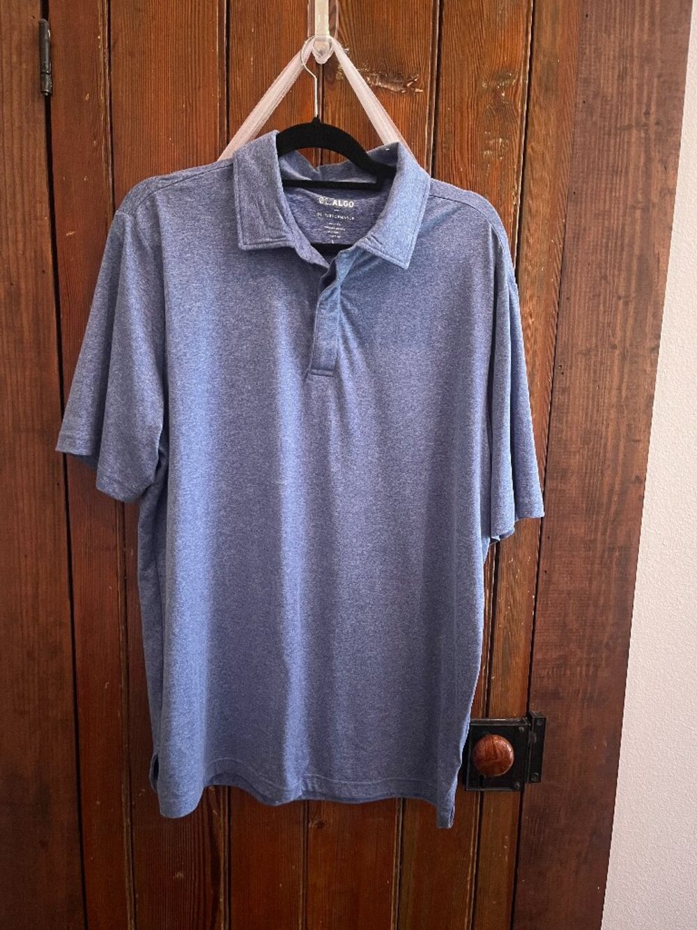 01.Algo Men's Blue Polo Shirt